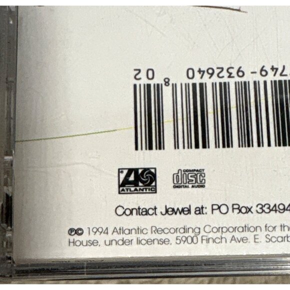 Jewel Pieces Of You CD Album 1994 Folk Pop Rock Music Audio Disc Jewel Case - Picture 4 of 4